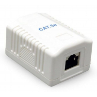Розетка мережева Cablexpert RJ45x1 UTP, cat.5e (NCAC-1U5E-01) Diawest
