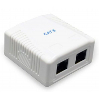 Розетка мережева Cablexpert RJ45x2 FTP, cat.6 (NCAC-2F6-01) Diawest