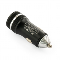 Зарядний пристрій Vinga QC3.0 + PD Quick Car Charger aluminium 36W Max black (VCCQPAC) Diawest