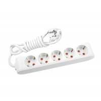 Сетевой удлинитель Panasonic X-tendia із заземленням 5 розеток, 5м (WLTB04552GR-UA) Diawest