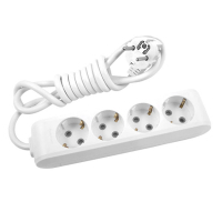 Сетевой удлинитель Panasonic X-tendia із заземленням 4 розетки, 2м (WLTB04422GR-UA) Diawest