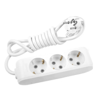 Сетевой удлинитель Panasonic X-tendia із заземленням 3 розетки, 3м (WLTB04332GR-UA) Diawest