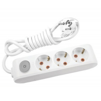 Сетевой удлинитель Panasonic X-tendia із заземленням 3 розетки, 2м (WLTA04322GR-UA) Diawest