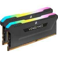 Модуль пам'яті для комп'ютера DDR4 16GB (2x8GB) 3600 MHz Vengeance RGB Pro SL Black Corsair (CMH16GX4M2Z3600C18) Diawest