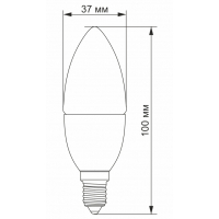 Лампочка TITANUM LED C37e 3.5W E14 4100K (VL-C37e-35144) Diawest