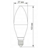 Лампочка TITANUM LED C37e 7W E14 4100K (VL-C37e-07144) Diawest