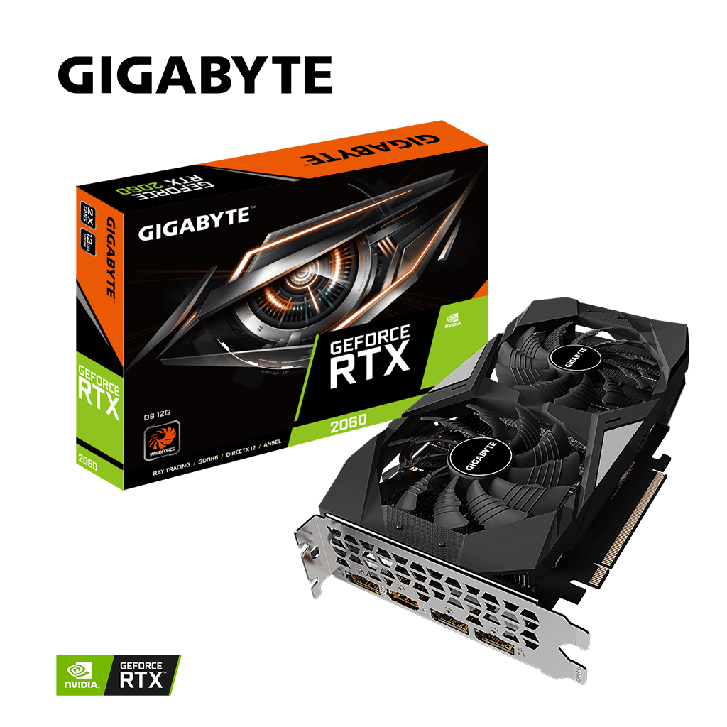 Відеокарта GeForce RTX2060 12Gb GIGABYTE (GV-N2060D6-12GD) Diawest