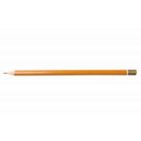 Олівець графітний Buromax Professional B без гумки Жовтий (BM.8542-12) Diawest