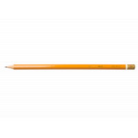 Олівець графітний Buromax Professional 3H без гумки Жовтий (BM.8547-12) Diawest
