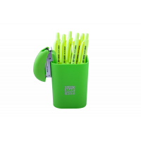 Підставка для ручок Buromax Rubber Touch Квадратна Світло-зелена (BM.6352-15) Diawest