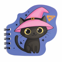 Блокнот Yes А7/24 дв. спіраль Kitty, фігурний (681815) Diawest