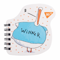 Блокнот Yes А7/24 дв. спіраль Гусак, фігурний (681812) Diawest