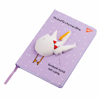 Блокнот Yes А5/128 кл./лін. 7БЦ Гусь-2 сквіш (681827) Diawest