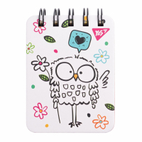 Блокнот Yes А7/100 лін. дв. спір. Sketch animal. Owl (681824) Diawest
