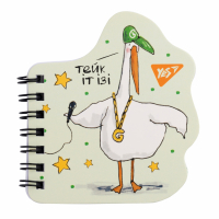 Блокнот Yes А7/24 дв. спіраль Гусь-2, фігурний (681813) Diawest