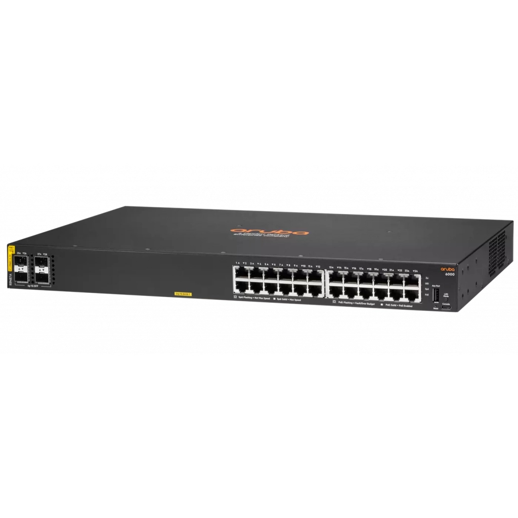 Комутатор мережевий HP CX 6000-24GPOE-4SFP (R8N87A) (R8N87A) Diawest