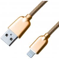 Дата кабель USB 2.0 AM to Lightning 1.0m 1.5A Gold Grand-X (ML02G) Diawest