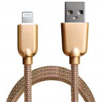Дата кабель USB 2.0 AM to Lightning 1.0m 1.5A Gold Grand-X (ML02G) Diawest