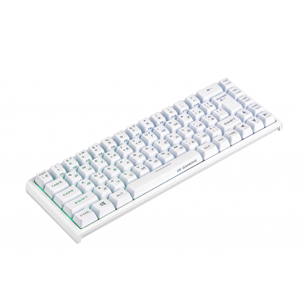 Клавіатура 2E GAMING KG350 RGB 68key USB White (2E-KG350UWT) Diawest