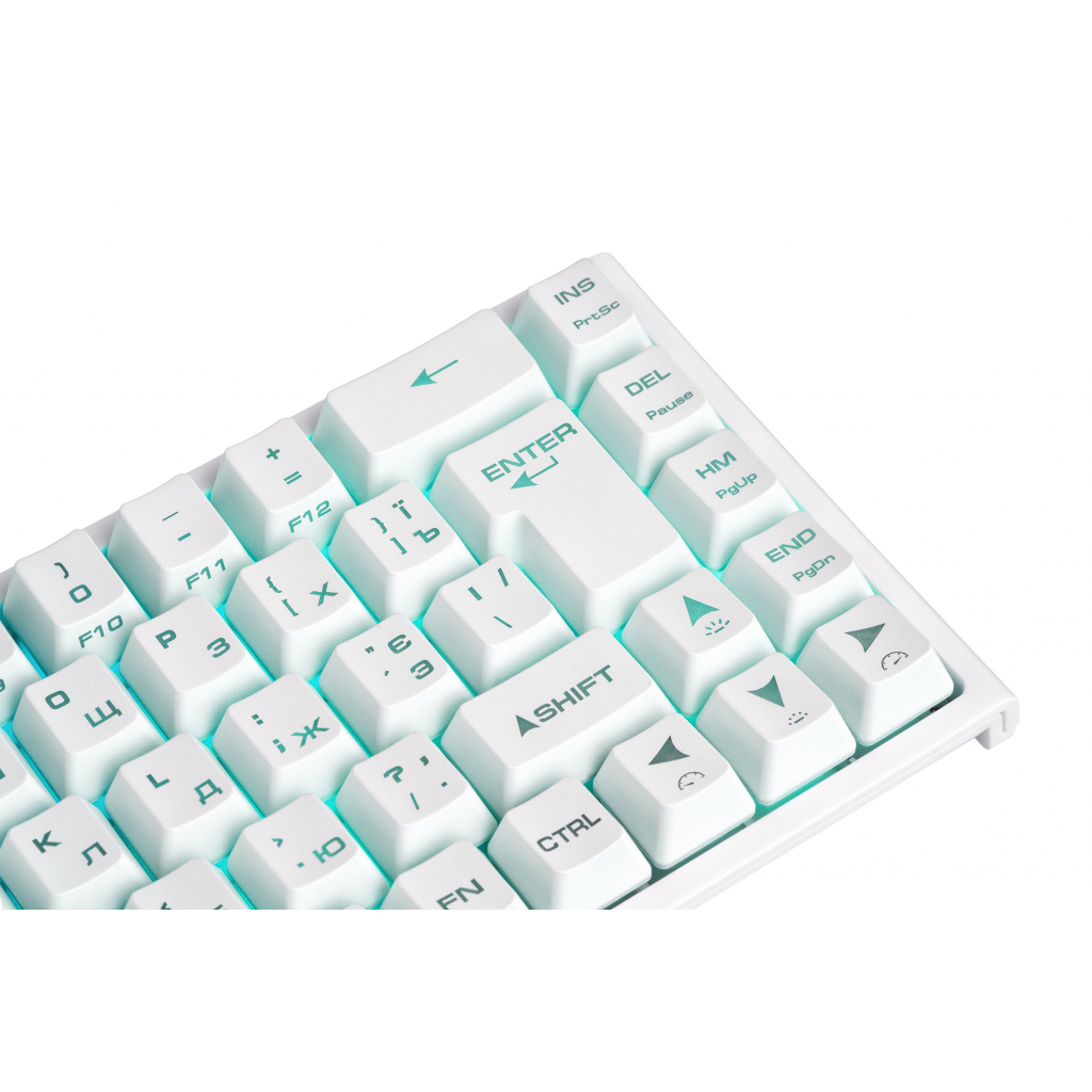 Клавіатура 2E GAMING KG350 RGB 68key USB White (2E-KG350UWT) Diawest