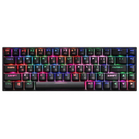 Клавіатура 2E GAMING KG370 RGB 68key Gateron Red Switch USB Black (2E-KG370UBK-RD) Diawest