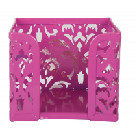 Подставка-куб для писем и бумаг Buromax BAROCCO, металлический, розовый (BM.6216-10) Diawest
