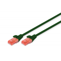 Патч-корд 0.5м, CAT 6 UTP, AWG 26/7, Cu, LSZH, green Digitus (DK-1617-005/G) Diawest