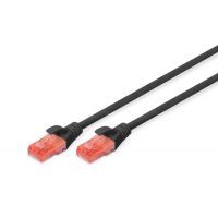 Патч-корд 5м, CAT 6 UTP, AWG 26/7, Cu, LSZH, black Digitus (DK-1617-050/BL) Diawest