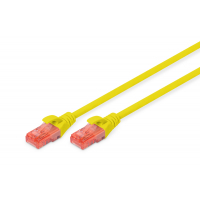 Патч-корд 5м, CAT 6 UTP, AWG 26/7, Cu, LSZH, yellow Digitus (DK-1617-050/Y) Diawest