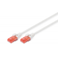 Патч-корд 0.5м, CAT 6 UTP, AWG 26/7, Cu, LSZH, white Digitus (DK-1617-005/WH) Diawest