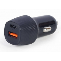 Зарядний пристрій Gembird 2 port 36W QC3.0+PD (TA-U2QC3-CAR-02) Diawest