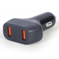 Зарядний пристрій Gembird 2 port 36W QC3.0 (TA-U2QC3-CAR-01) Diawest