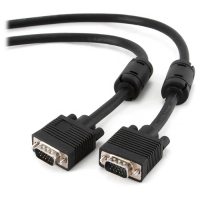 Кабель мультимедійний VGA 1.5m Premium 3+ 9C HD15M, 2 shields, 2 ferrits Cablexpert (CCB-PPVGA-1.5M) Diawest