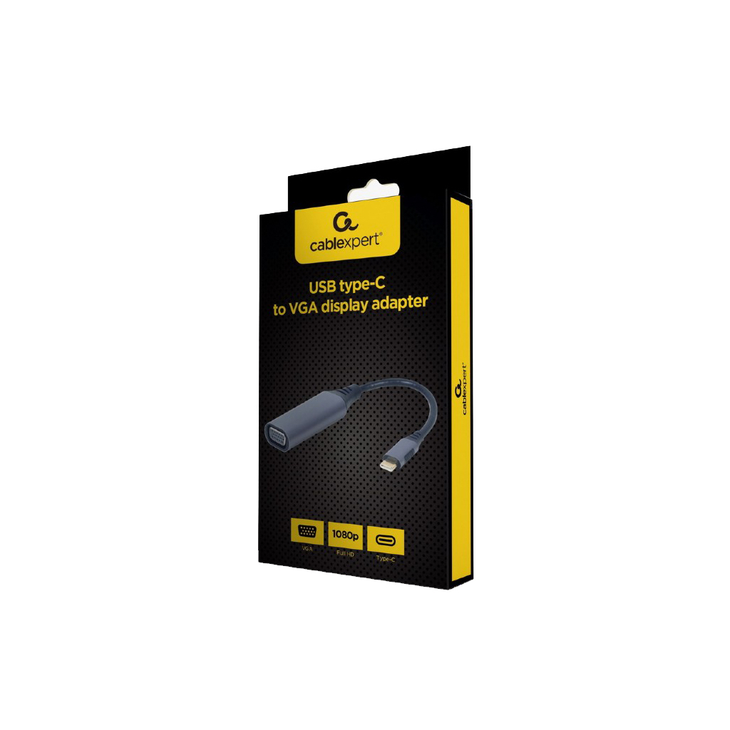 Перехідник USB Type-C to VGA, Full HD 60Hz Cablexpert (A-USB3C-VGA-01) Diawest