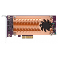 Плата расширения 4x SSD PCIe NVMe M.2 2280 PCIe Gen3 x8 QNap (QM2-4P-384) Diawest
