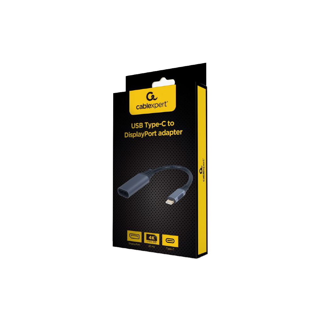 Перехідник USB-C to DisplayPort, 4К 60Hz Cablexpert (A-USB3C-DPF-01) Diawest