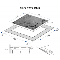 Варочная поверхность Minola MHS 6272 KMR Diawest
