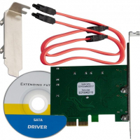 Контролер RAID Frime Marvell 88SE9230 4xSATA, 2xPCIe (ECF-PCIE4sRAID001.LP) Diawest