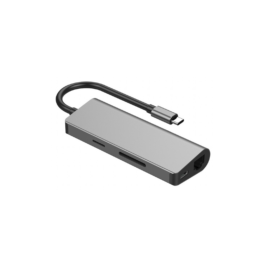 Концентратор Cablexpert USB-C 5-in-1 (HUB/HDMI/PD/CR/Lan) (A-CM-COMBO5-01) Diawest