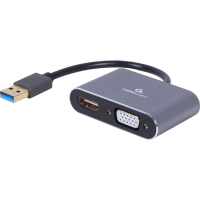 Перехідник USB-A to HDMI/VGA Cablexpert (A-USB3-HDMIVGA-01) Diawest