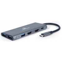 Концентратор Cablexpert USB-C 3-in-1 (HUB/HDMI/PD) (A-CM-COMBO3-01) Diawest