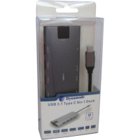 Концентратор Dynamode USB Type-C to HDMI 4K + Mini DP + 3хUSB3.0 + Gigabit RJ45+ U (Dock-9-in-1-TypeC-HDMI-Mini-DP-USB3.0-RJ45) Diawest