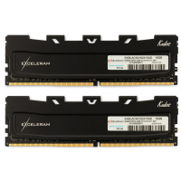 Модуль пам'яті для комп'ютера DDR4 16GB (2x8GB) 2400 MHz Black Kudos eXceleram (EKBLACK4162415AD) Diawest