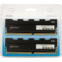 Модуль пам'яті для комп'ютера DDR4 16GB (2x8GB) 2400 MHz Black Kudos eXceleram (EKBLACK4162415AD) Diawest