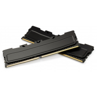 Модуль пам'яті для комп'ютера DDR4 16GB (2x8GB) 2400 MHz Black Kudos eXceleram (EKBLACK4162415AD) Diawest
