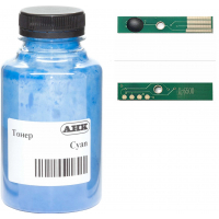 Тонер Xerox Phaser 6600 120г Cyan +chip AHK (3202901) Diawest