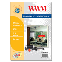 Пленка для печати WWM A3, Transparent, 150мкм, 20ст, самоклейка (FS150INA3.20) Diawest