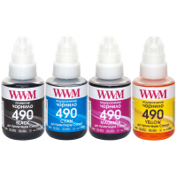 Чорнило WWM Canon GI-490, 140г*4 (BP/C/M/Y) (C490SET4) Diawest