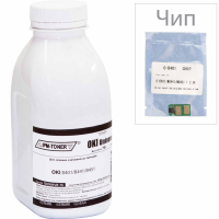 Тонер OKI B401/B441/B451, 75г +chip2.5K, Black WWM (TDOUNVR-75-CH) Diawest