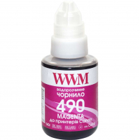 Чорнило WWM Canon GI-490, 140г Magenta (C490M) Diawest